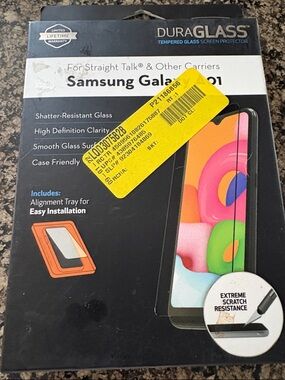 Tempered Glass Screen Protector for Samsung Galaxy A01 - Black